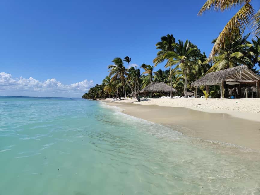 Punta Cana - Santo Domingo: Saona Island VIP Catamaran Tour - From Your Pickup Point to Bayahibe