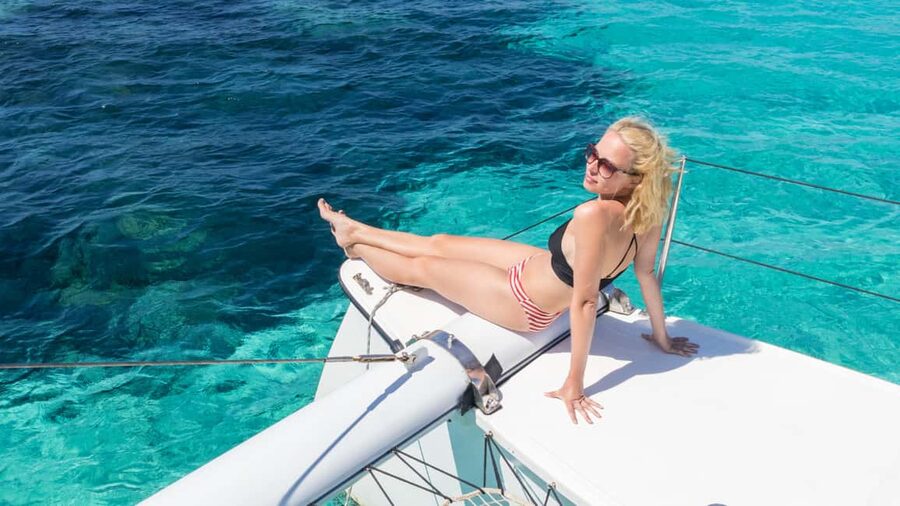 Punta Cana: Saona Island Catamaran Tour with Food & Open Bar - The Natural Swimming Pool stop