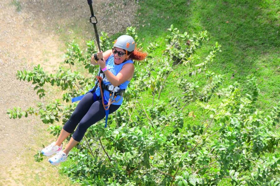 Punta Cana: Zipline, Chairlift, Buggy & Horse Ride Adventure - Chairlift views over the park