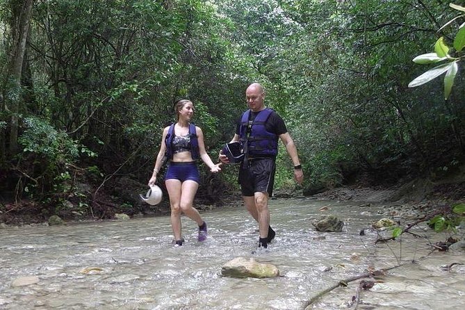 Rainforest Trek to Natural Pool - Taino Bay & Amber Cove ports - Reaching the lower falls and natural pool