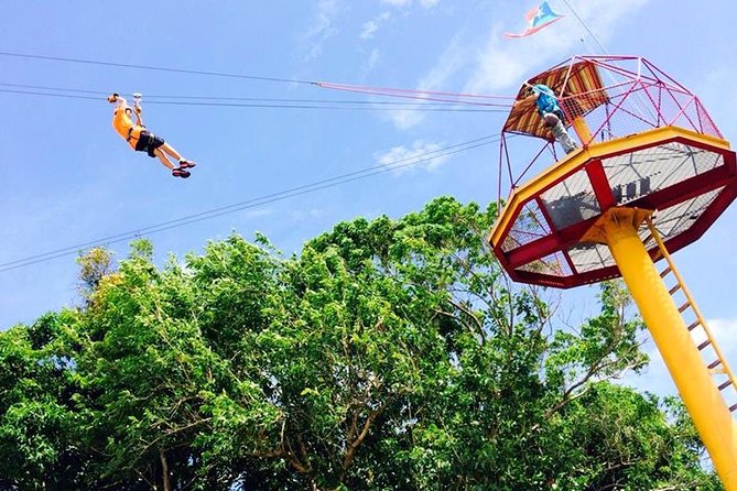 Rainforest Zipline in Foothills of the National Rainforest - Starting at Rainforest Zipline Park in Rio Grande