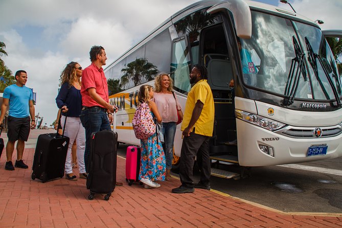 Round Trip Aruba Airport Transfer - The coach ride to Palm Beach or Eagle Beach