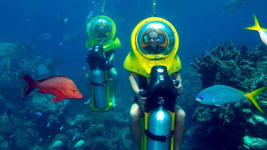 Scuba Doo - Diving Scooters in Punta Cana - The central attraction: riding a Scuba Doo underwater scooter