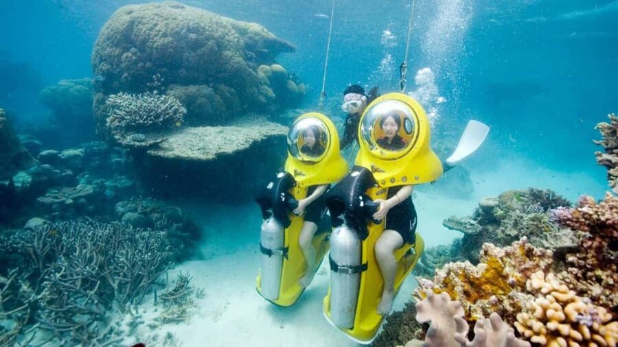 Scuba Doo - Diving Scooters in Punta Cana - What happens at the floating activity site