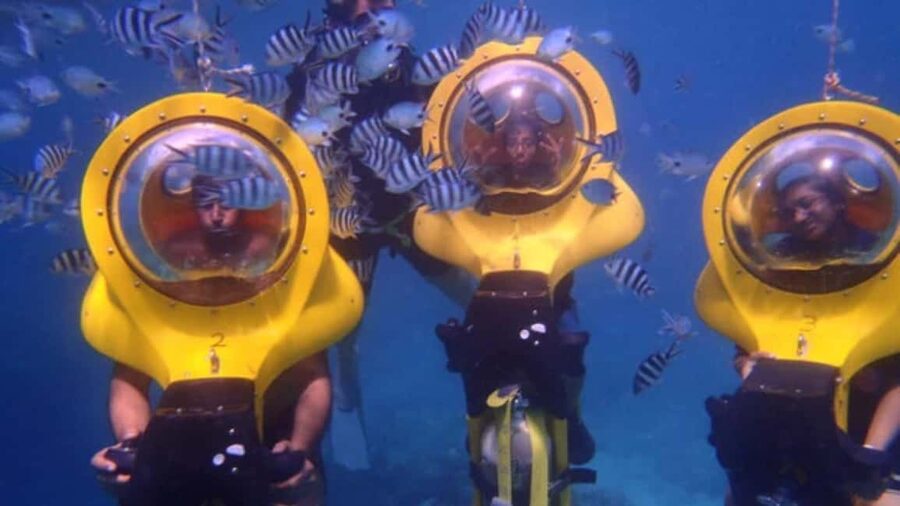 Scuba Doo - Diving Scooters in Punta Cana - The boat ride to the platform