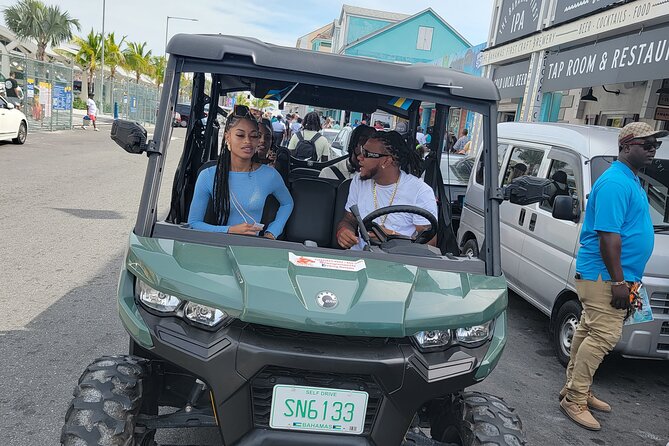 Side By Side Beach Buggy Rentals in Nassau Bahamas - Arawak Cay for Fish Fry Food and a Break