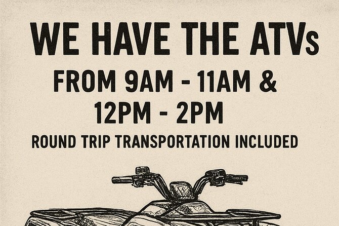 Single ATV Experience: Free Piña Colada + Hacienda Transfer - Mi Casa and the ranch story