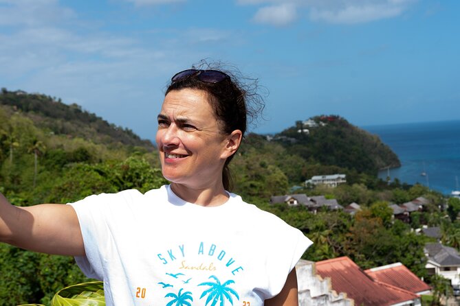 Soufriere Volcano Experience - West coast scenery and a Piton photo stop
