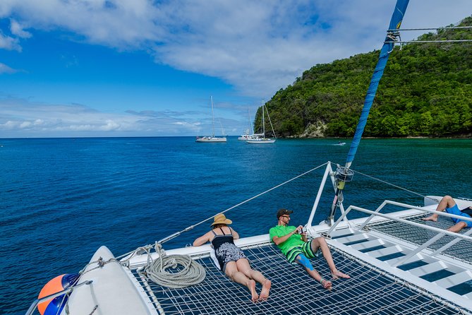 St Lucia Catamaran Day Sailing and Sightseeing Tour - Diamond Botanical Gardens, waterfalls, and changing routes