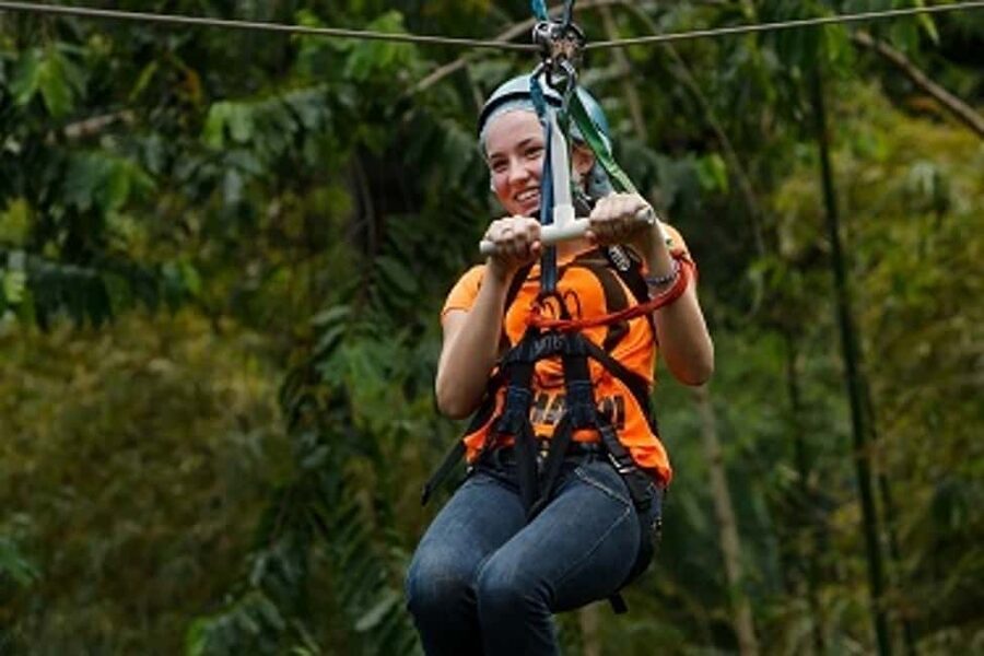 St Lucia Ultimate 3 Package: Aerial Tram Zip Line & Hiking - The tram ride into the Castries Waterworks Reserve