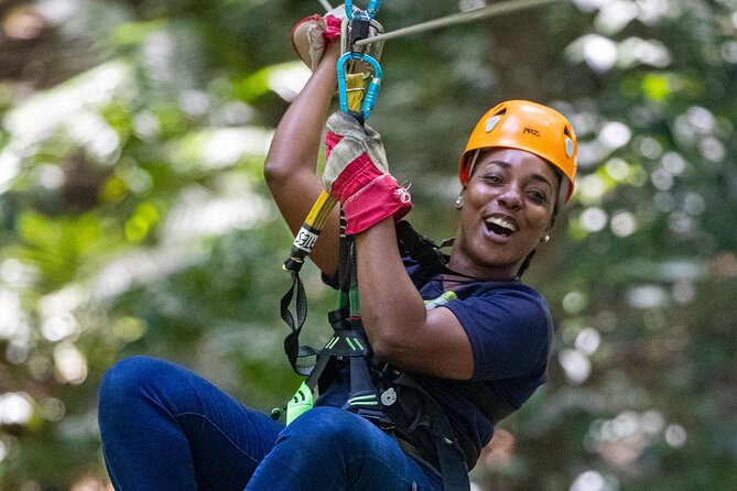 St. Lucia Zip line, Aerial Tram and Hiking tour Ultimate 3 - The 20-minute walk to the first platform