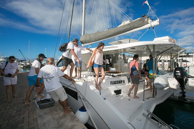 St Maarten Luxury Catamaran Full-Day Group Charter - Long Bay, beach views, and time to slow down