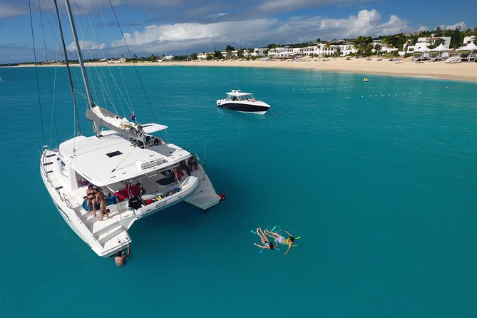 St Maarten Luxury Catamaran Full-Day Group Charter - Happy Bay and the quieter side of the island