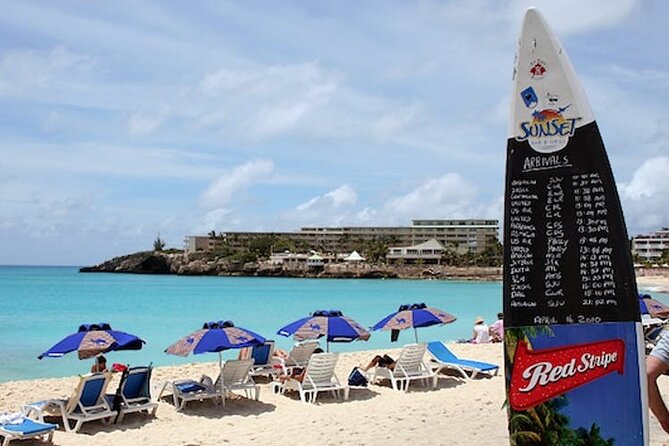 St Maarten Shore Excursion: Orient and Maho Beach Half-Day Tour - Maho Beach: aircraft overhead and waves underfoot