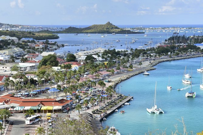 St-Martin and St Maarten: Sightseeing Tour of the French and Dutch Sides of the Island - Coralita Beach begins with wide island views