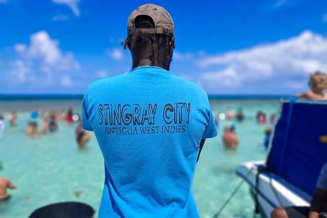 Stingray City Experience Antigua - Cruise Ship Passengers Edition - Touching, holding, and feeding the rays