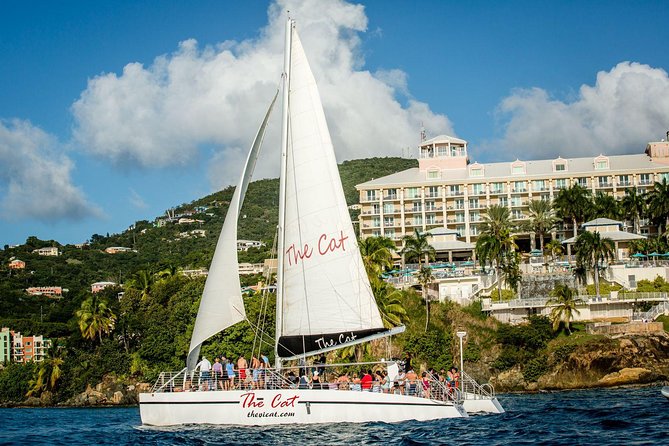 Sunset & Harbor Lights Dinner Sail from the Marriott's Frenchman's Cove - The route toward Little Buck Island and Charlotte Amalie