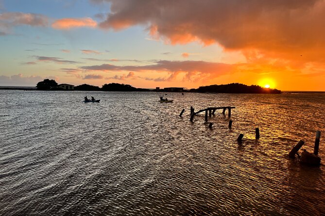 Sunset Sea Glass Island Kayak Tour - A gentle 10 to 15 minute crossing