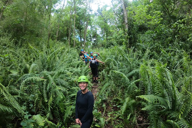Tanama River Cave Tubing - Hiking into the Tanama Forest and canyon