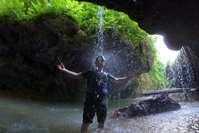 Tanama River Cave Tubing - The final tube ride through the canyon