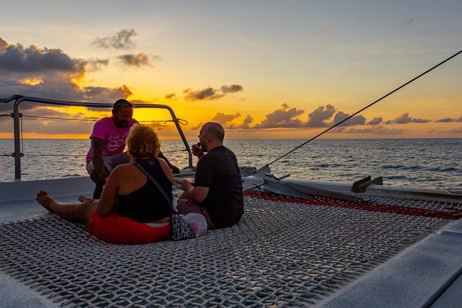 Tango Caribbean Dinner Cruise - Sunset from the deck, with the best photo opportunity of the night