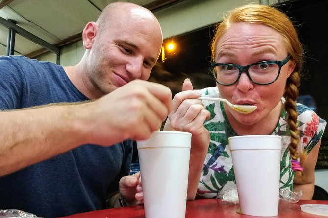 Trinidad Nighttime Food Tour - A Trini gyro prepared in Chaguanas