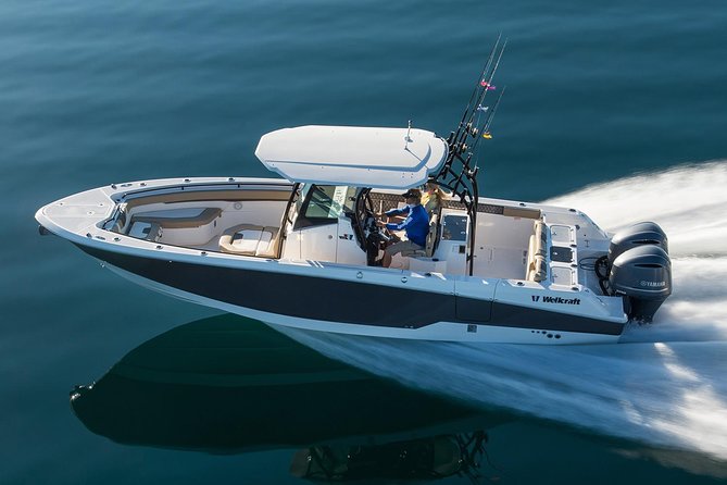 USVI Private Boat Charters - New, Fast Powerboats for Half and Full Day - MV Aquarius: fast, roomy, and built for a group